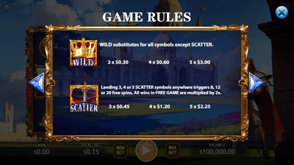 Arthurian Legend ค่าย Ka-gaming จาก kng สล็อต 777