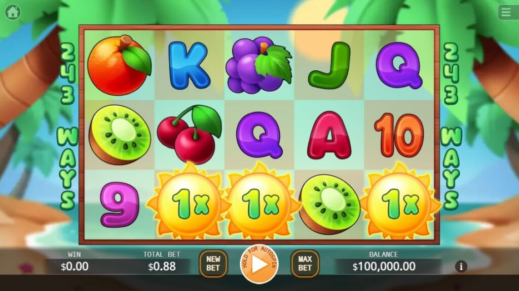 Sunny Fruits Lock 2 Spin ค่าย Ka-gaming จาก kng สล็อต เล่น ฟรี