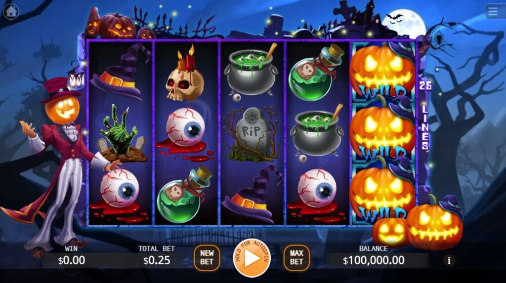 Evil Pumpkin ค่าย Octoplay จากเว็บ สล็อต 777