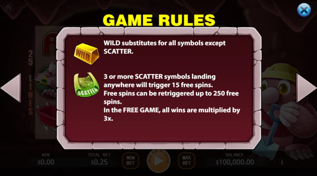 Mole Money ค่าย Relax Gaming จากเว็บ สล็อต777