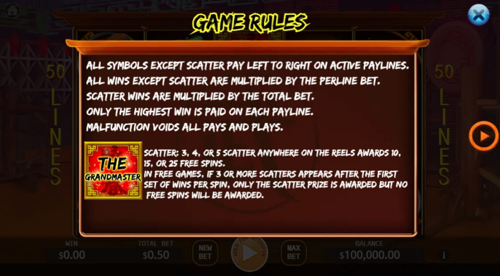 The Grandmaster ค่าย Relax Gaming จากเว็บ เว็บสล็อต เว็บตรง ค่ายใหญ่