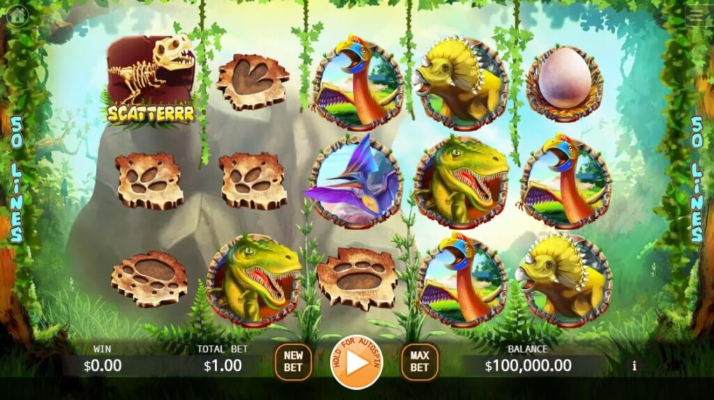 The King of Dinosaurs ค่าย Octoplay จากเว็บ slotxo77