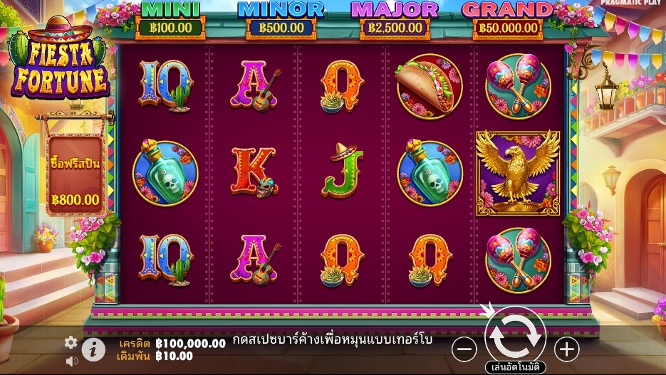Fiesta Fortune จาก เว็บเกมสล็อต Pramatic Play KNG368 เว็บสล็อต ใหม่ล่าสุด