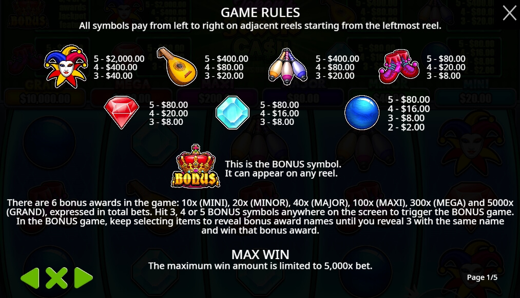 Joker’s Jewels Cash จาก เว็บเกมสล็อต Pramatic Play KNG368 สล็อต 888