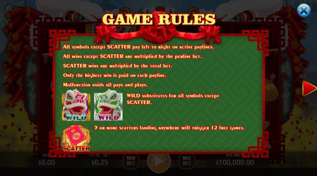 Lion Dance ค่าย Relax Gaming จากเว็บ เว็บสล็อต เว็บตรง ค่ายใหญ่
