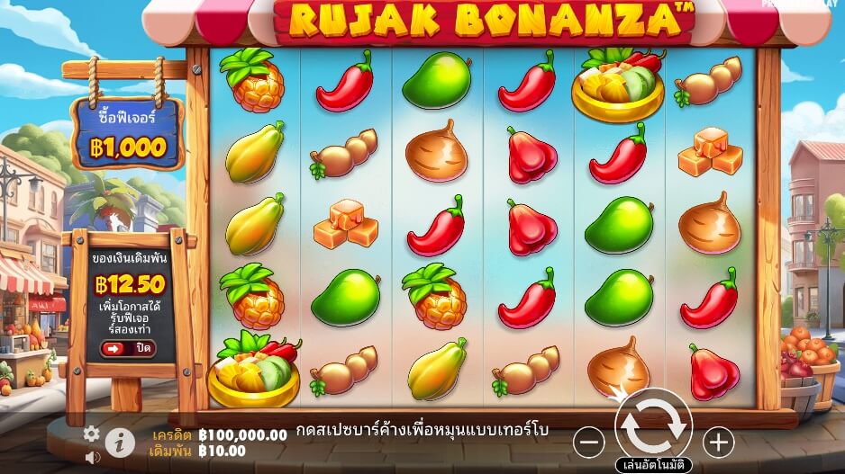 Rujak Bonanza เว็บเกมสล็อต Pramatic Play KNG368 สล็อต 789