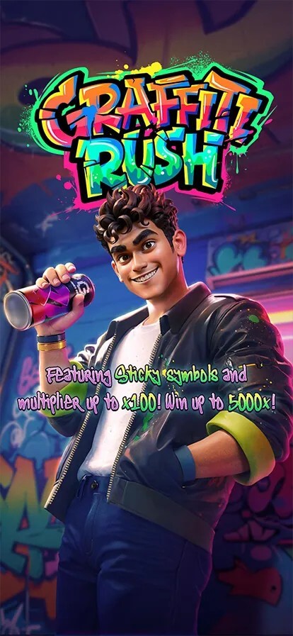 Graffiti Rush PG SLOT เครดิตฟรี KNG368 เว็บสล็อต เว็บตรง ค่ายใหญ่