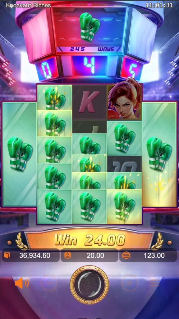 Knockout Riches PG SLOT เครดิตฟรี KNG368 สล็อต 1688
