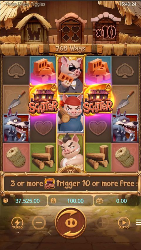Three Crazy Piggies PG SLOT เครดิตฟรี KNG368 เล่น สล็อต ฟรี