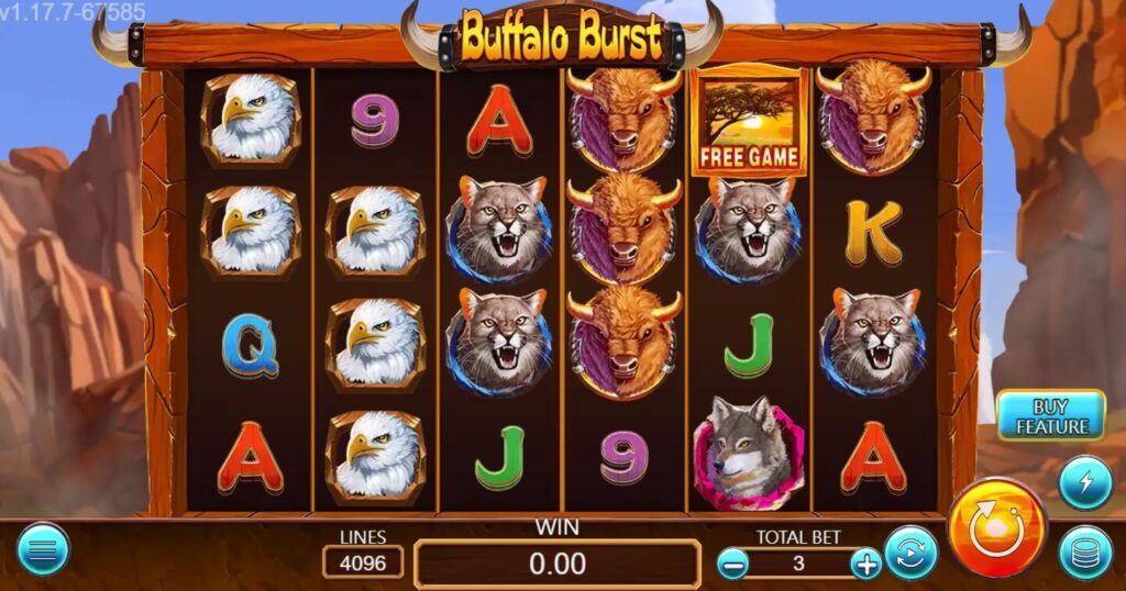 BUFFALO BURST ค่าย Askmebet จาก KNG368 สล็อต เว็บตรง 100