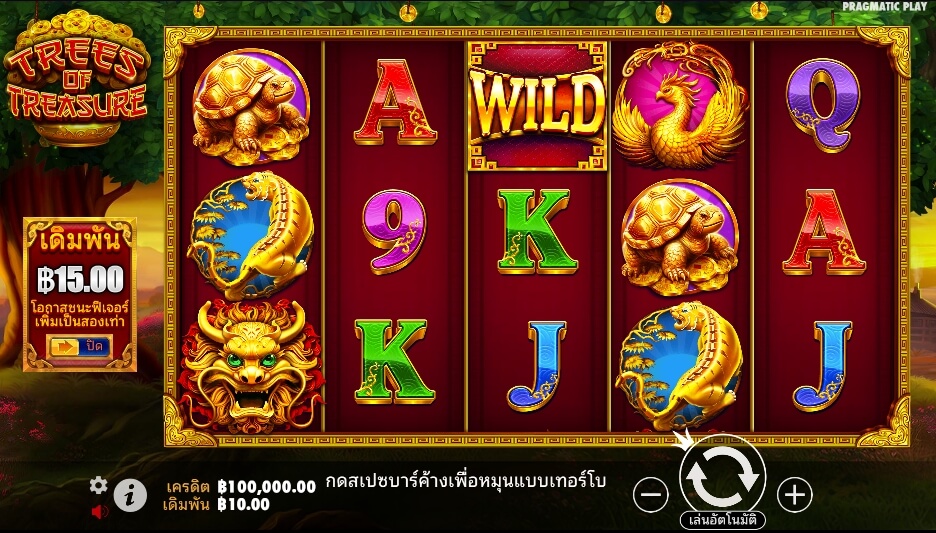 Trees of Treasure เว็บเกมสล็อต Pramatic Play KNG368 สล็อต 777