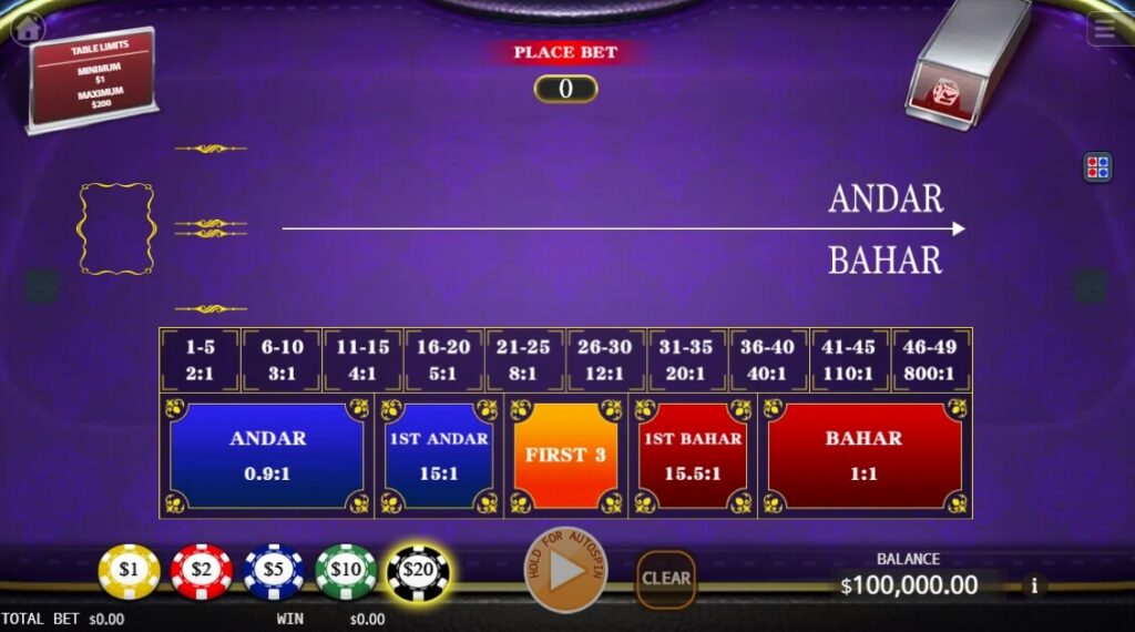 Andar Bahar ค่าย Ka-gaming จาก kng สล็อต 168